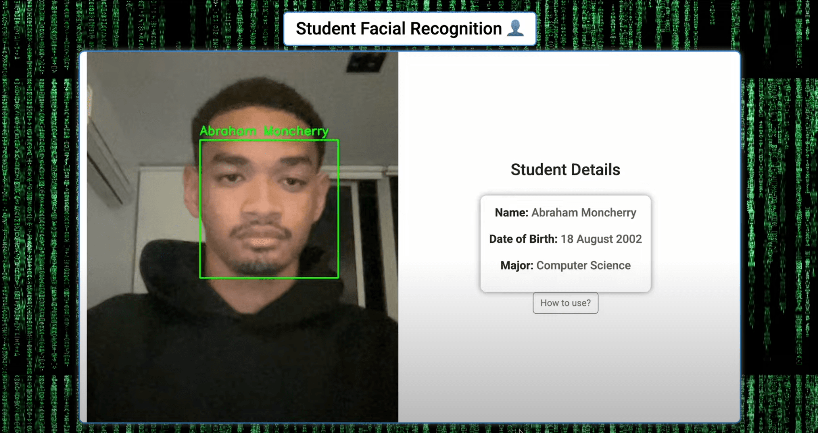 Facial Recognition Student System