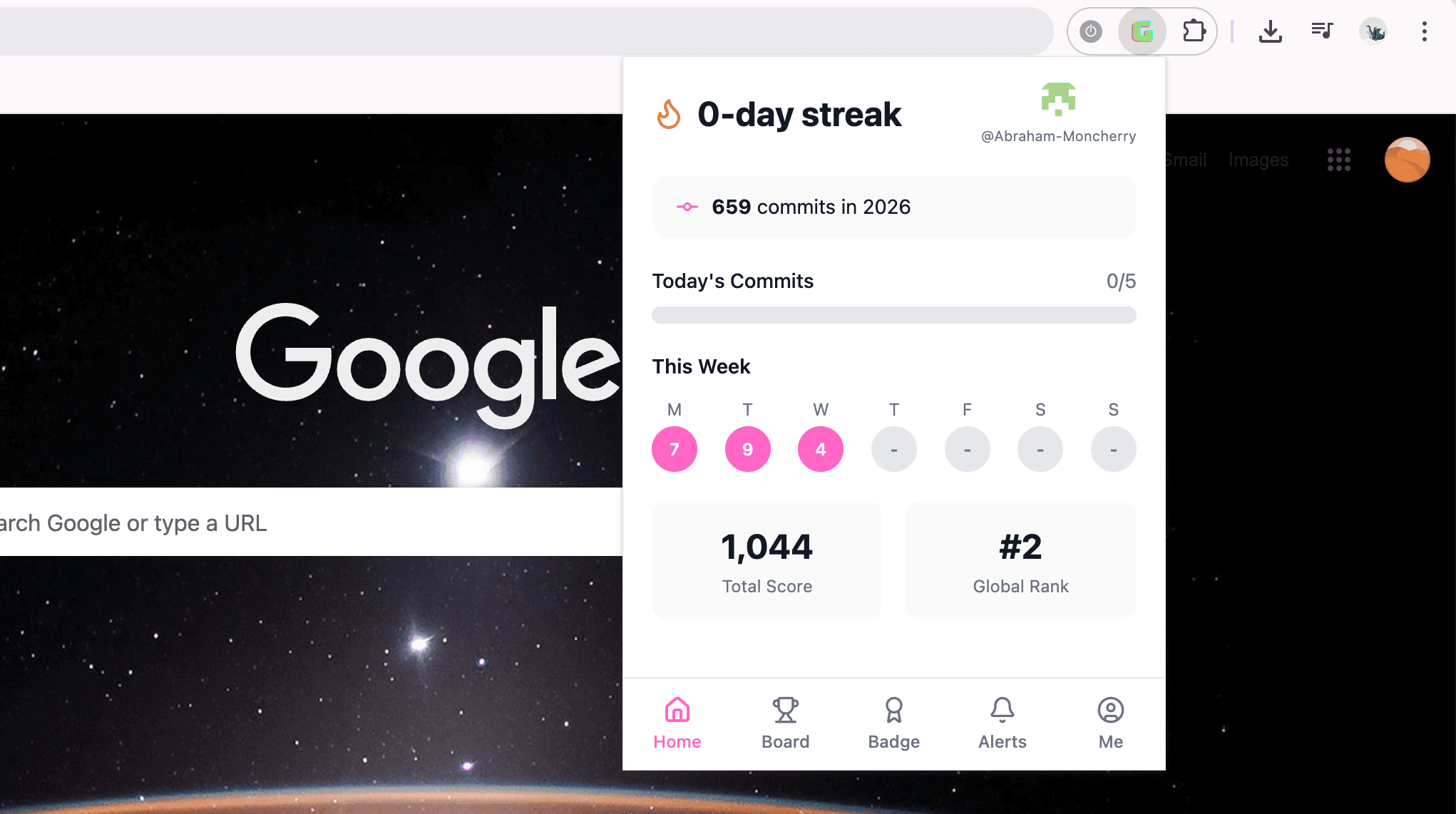 Gitty Chrome extension